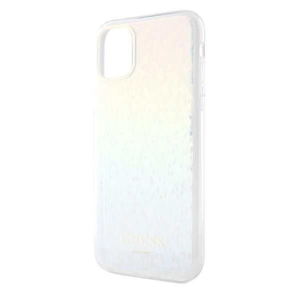 Back panel cover Guess Guess IML Faceted Mirror Disco Iridescent case for iPhone 11 / Xr - multicolor