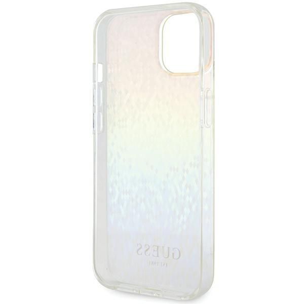 Back panel cover Guess Guess IML Faceted Mirror Disco Iridescent case for iPhone 12/12 Pro - multicolor