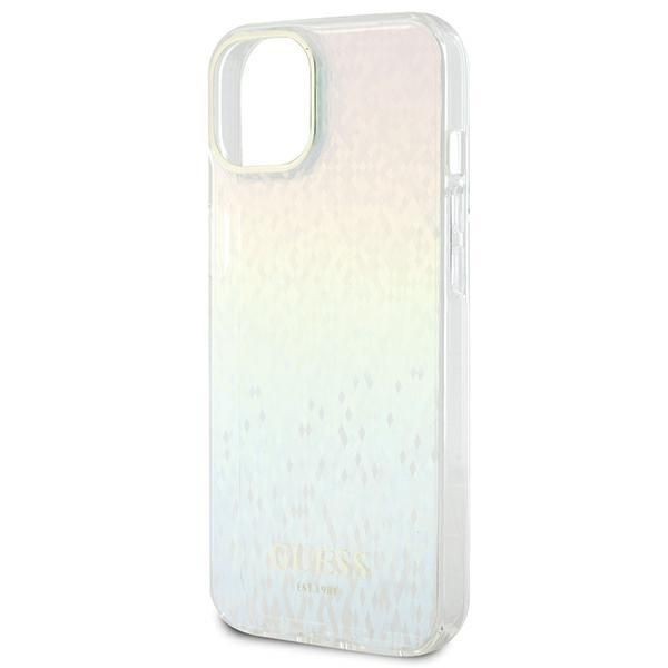 Back panel cover Guess Guess IML Faceted Mirror Disco Iridescent case for iPhone 12/12 Pro - multicolor