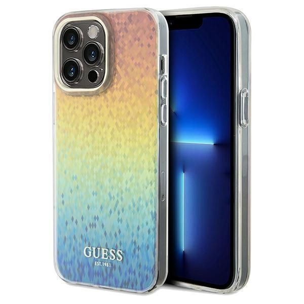 Back panel cover Guess Guess IML Faceted Mirror Disco Iridescent case for iPhone 13 Pro / 13 - multicolor