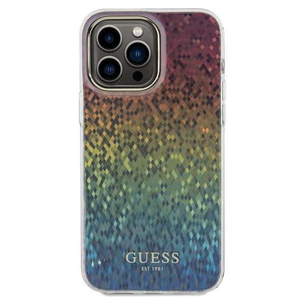 Back panel cover Guess Guess IML Faceted Mirror Disco Iridescent case for iPhone 13 Pro / 13 - multicolor