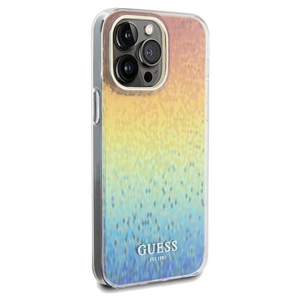 Back panel cover Guess Guess IML Faceted Mirror Disco Iridescent case for iPhone 13 Pro / 13 - multicolor