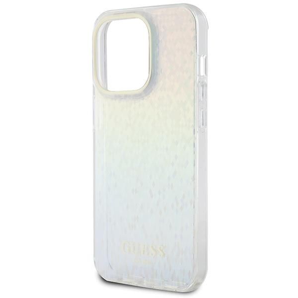 Back panel cover Guess Guess IML Faceted Mirror Disco Iridescent case for iPhone 14 Pro - multicolored