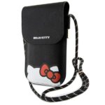 Tagakaaned Hello Kitty  Hello Kitty Leather Hiding Kitty Cord bag - black 