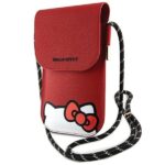 Back panel cover Hello Kitty  Hello Kitty Leather Hiding Kitty Cord bag - red 