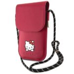Žiedinis laikiklis Hello Kitty  Hello Kitty Leather Daydreaming Cord bag - pink 