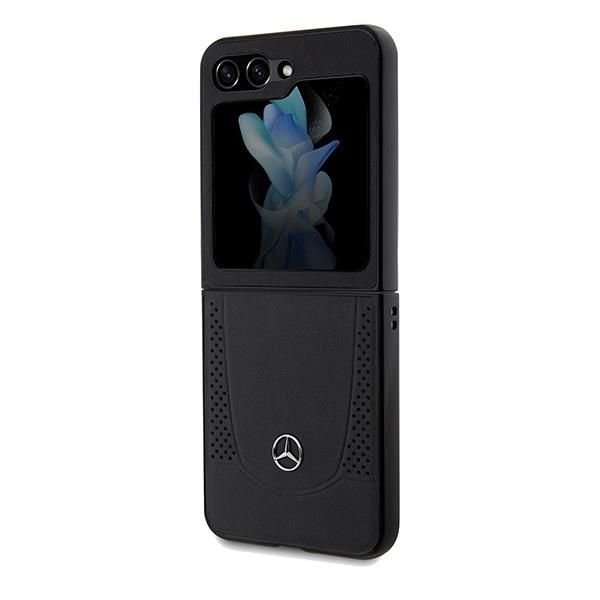 Tagakaaned Mercedes-Benz Mercedes Leather Urban case for Samsung Galaxy Z Flip 5 - black