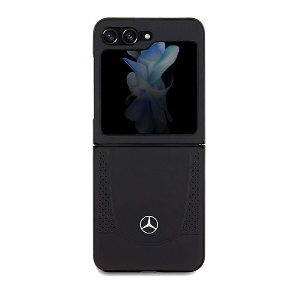 Tagakaaned Mercedes-Benz Mercedes Leather Urban case for Samsung Galaxy Z Flip 5 - black
