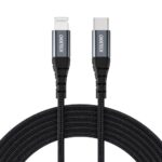 Kabelis Choetech  Choetech IP0039 USB-C / Lightning MFi cable, 1.2m long - black 