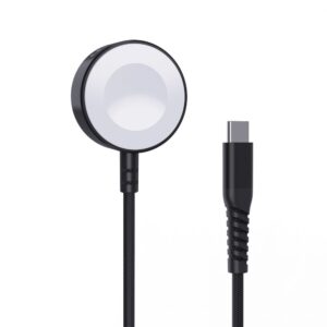 Adapteris Choetech  Choetech T319 MFI 5W wireless charger for Apple Watch + USB-C cable - black 