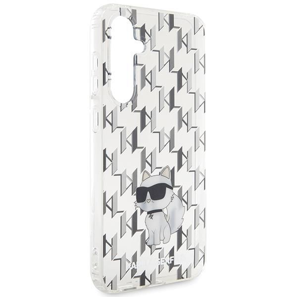 Aizmugurējais vāciņš Karl Lagerfeld Karl Lagerfeld KLHCS23FEHNCMKLT S23 FE S711 transparent hardcase Monogram Choupette