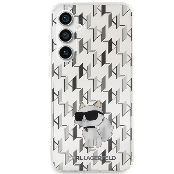 Aizmugurējais vāciņš Karl Lagerfeld Karl Lagerfeld KLHCS23FEHNCMKLT S23 FE S711 transparent hardcase Monogram Choupette