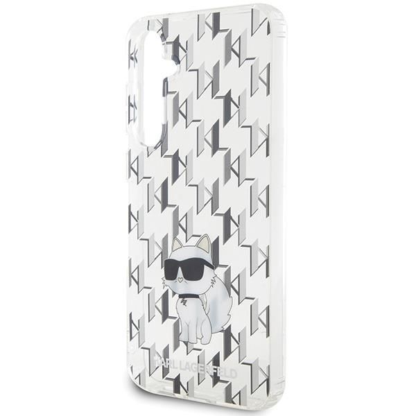 Aizmugurējais vāciņš Karl Lagerfeld Karl Lagerfeld KLHCS23FEHNCMKLT S23 FE S711 transparent hardcase Monogram Choupette