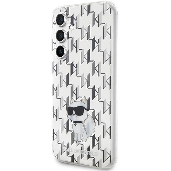 Aizmugurējais vāciņš Karl Lagerfeld Karl Lagerfeld KLHCS23FEHNCMKLT S23 FE S711 transparent hardcase Monogram Choupette
