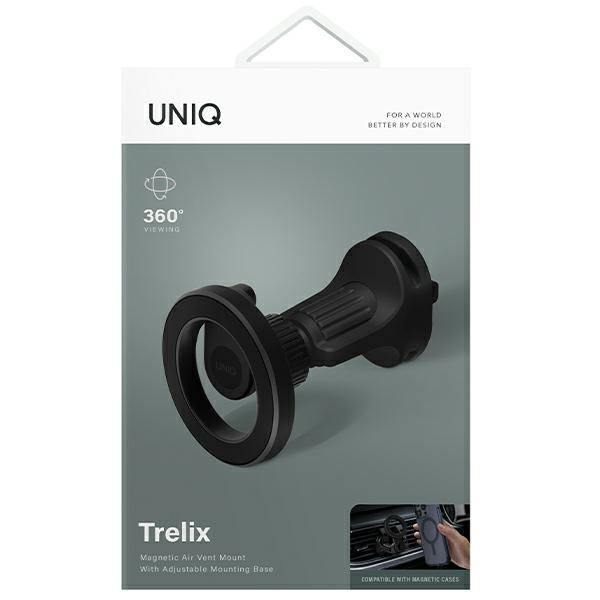 Auto turētājs UNIQ Uniq Trelix Car magnetic car holder for air vent - black