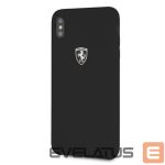 Back panel cover Ferrari  Ferrari Hardcase FEOSIHCI65BK iPhone Xs Max black/black Silicone Off track