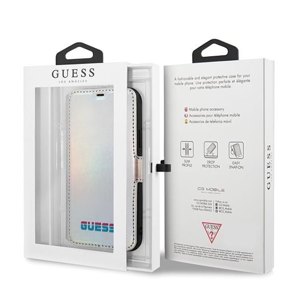 Aizmugurējais vāciņš Guess Guess GUFLBKN65BLD iPhone 11 Pro Max silver/silver book Iridescent