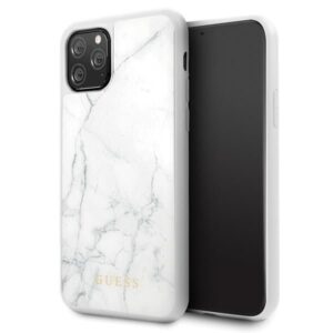 Aizmugurējais vāciņš Guess  Guess GUHCN58HYMAWH iPhone 11 Pro biały/white Marble