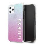 Чехол на заднюю панель Guess  Guess GUHCN58PCUGLPBL iPhone 11 Pro rose blue/pink blue hard case Glitter Gradient
