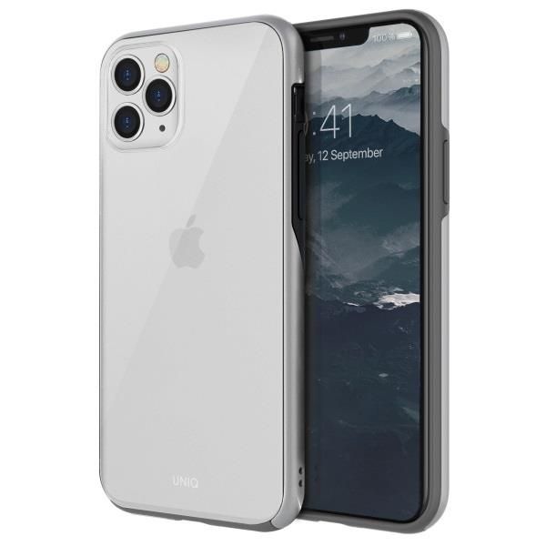 Back panel cover UNIQ Uniq Vesto Hue case for iPhone 11 Pro Max - transparent and silver
