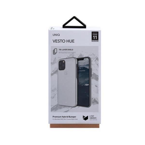 Back panel cover UNIQ Uniq Vesto Hue case for iPhone 11 Pro Max - transparent and silver