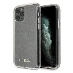 Aizmugurējais vāciņš Guess  Guess GUHCN58PCGLSI iPhone 11 Pro silver/silver hard case Glitter