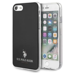 Aizmugurējais vāciņš U.S. Polo PU  US Polo USHCI8TPUBK iPhone 7/8/SE 2020 / SE 2022 czarny/black Shiny 