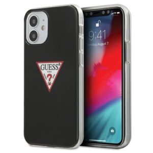 Aizmugurējais vāciņš Guess  Guess GUHCP12SPCUCTLBK iPhone 12 mini 5.4" black/black hardcase Triangle Collection 