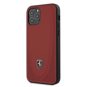 Aizmugurējais vāciņš Ferrari  Ferrari FEOGOHCP12MRE iPhone 12/12 Pro 6.1" red/red hardcase Off Track Perforated
