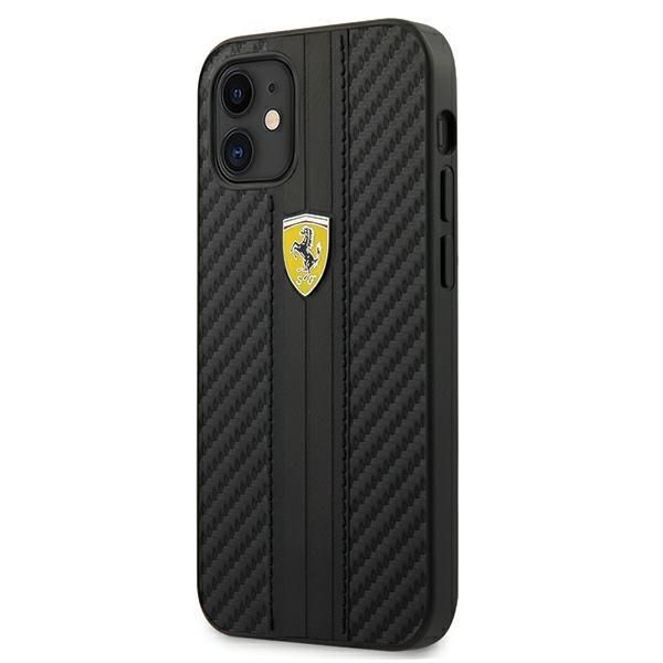 Tagakaaned Ferrari Ferrari FESNECHCP12SBK iPhone 12 mini 5.4" black/black hardcase On Track PU Carbon