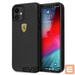 Tagakaaned Ferrari  Ferrari FERCAHCP12SBK iPhone 12 mini 5.4" black/black hardcase On Track Real Carbon