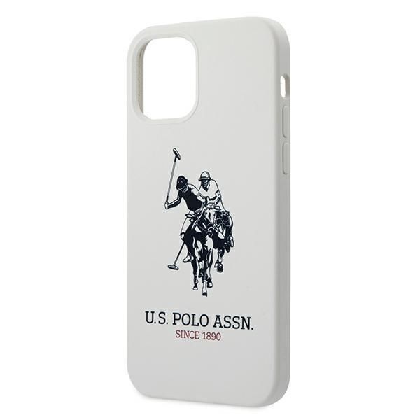 Nugarėlės dėklai U.S. Polo PU US Polo USHCP12LSLHRWH iPhone 12 Pro Max 6.7" white/white Silicone Collection