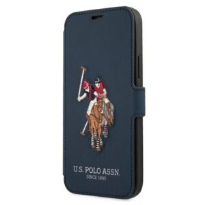 Aizmugurējais vāciņš U.S. Polo PU  US Polo USFLBKP12MPUGFLNV iPhone 12/12 Pro 6,1" granatowy/navy book Polo Embroidery Collection 