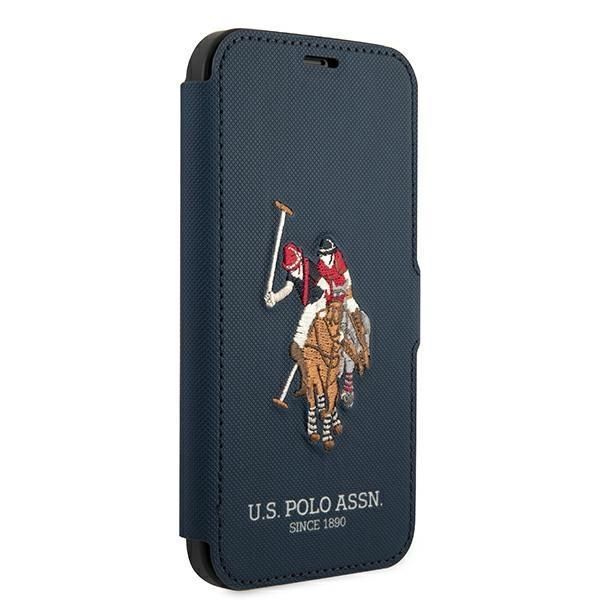 Aizmugurējais vāciņš U.S. Polo PU US Polo USFLBKP12MPUGFLNV iPhone 12/12 Pro 6,1" granatowy/navy book Polo Embroidery Collection