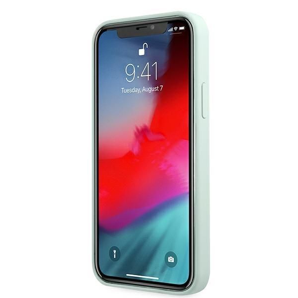 Back panel cover Guess Guess GUHCP12MLSVSBF iPhone 12/12 Pro 6.1" blue fuchsia/blue fuschia hardcase Silicone Vintage