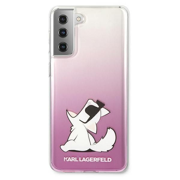 Back panel cover Karl Lagerfeld Karl Lagerfeld KLHCS21MCFNRCPI S21+ G996 hardcase różowy/pink Choupette Fun