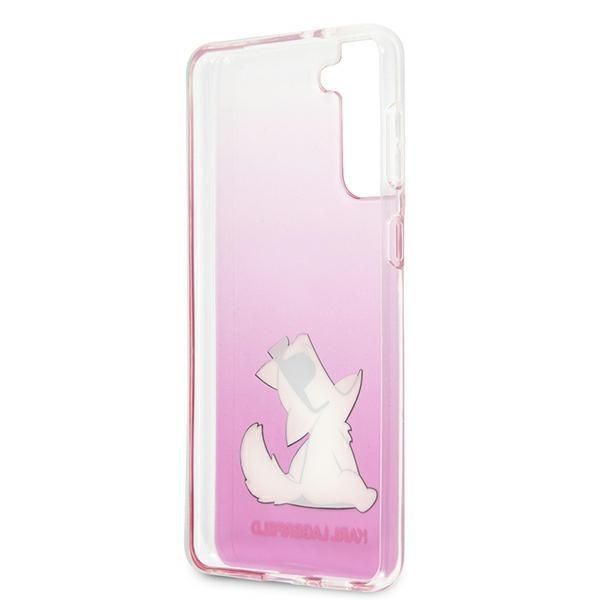 Back panel cover Karl Lagerfeld Karl Lagerfeld KLHCS21MCFNRCPI S21+ G996 hardcase różowy/pink Choupette Fun
