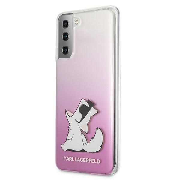 Back panel cover Karl Lagerfeld Karl Lagerfeld KLHCS21MCFNRCPI S21+ G996 hardcase różowy/pink Choupette Fun