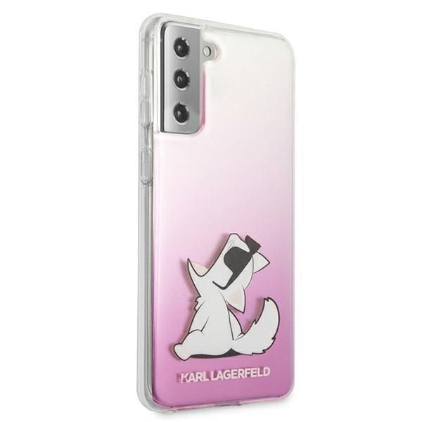 Back panel cover Karl Lagerfeld Karl Lagerfeld KLHCS21MCFNRCPI S21+ G996 hardcase różowy/pink Choupette Fun