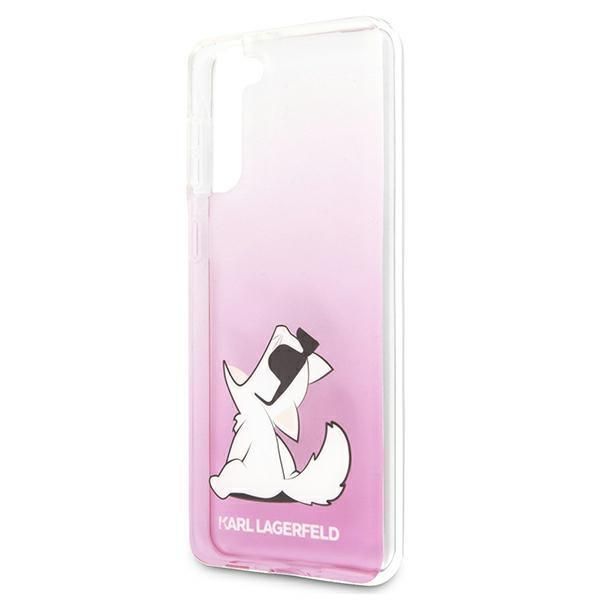 Back panel cover Karl Lagerfeld Karl Lagerfeld KLHCS21MCFNRCPI S21+ G996 hardcase różowy/pink Choupette Fun