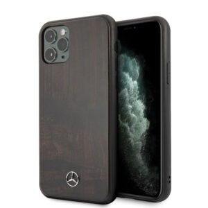 Чехол на заднюю панель Mercedes-Benz  Mercedes Wood Line Rosewood case for iPhone 11 Pro - brown 