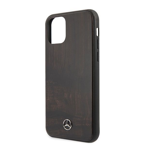 Tagakaaned Mercedes-Benz Mercedes Wood Line Rosewood case for iPhone 11 Pro - brown