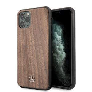 Aizmugurējais vāciņš Mercedes-Benz  Mercedes MEHCN65VWOLB iPhone 11 Pro Max hard case brązowy/brown Wood Line Walnut 
