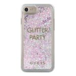 Aizmugurējais vāciņš Guess  Guess GUHCP7GLUQPU iPhone 6/7/8 /SE 2020 / SE 2022 purple/purple hard case Liquid Glitter Party