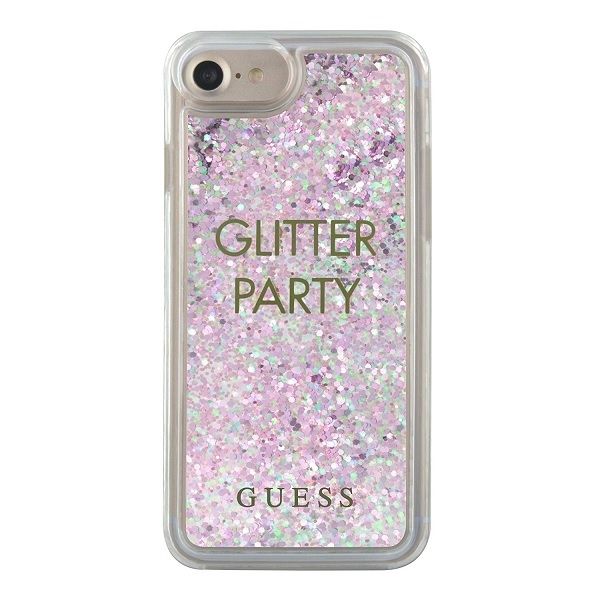 Tagakaaned Guess Guess GUHCP7GLUQPU iPhone 6/7/8 /SE 2020 / SE 2022 purple/purple hard case Liquid Glitter Party