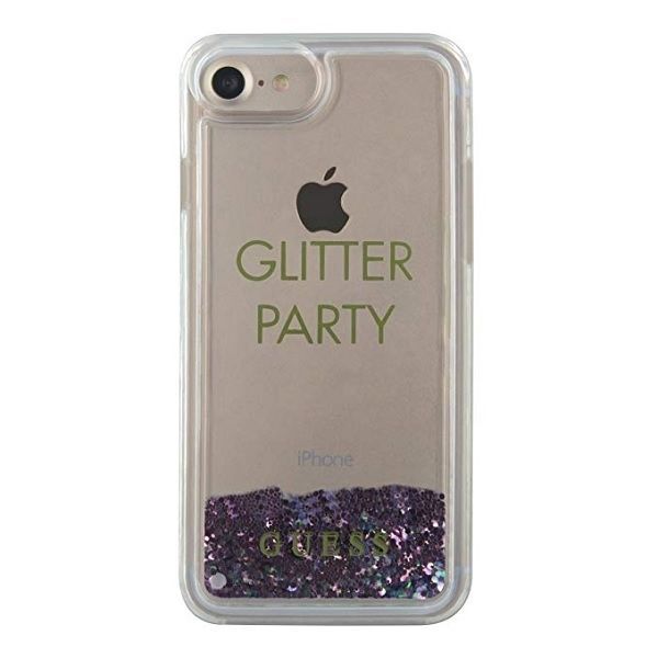 Tagakaaned Guess Guess GUHCP7GLUQPU iPhone 6/7/8 /SE 2020 / SE 2022 purple/purple hard case Liquid Glitter Party