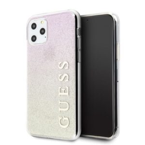 Aizmugurējais vāciņš Guess  Guess GUHCN65PCUGLGPI iPhone 11 Pro Max rose gold/gold pink hard case Gradient Glitter