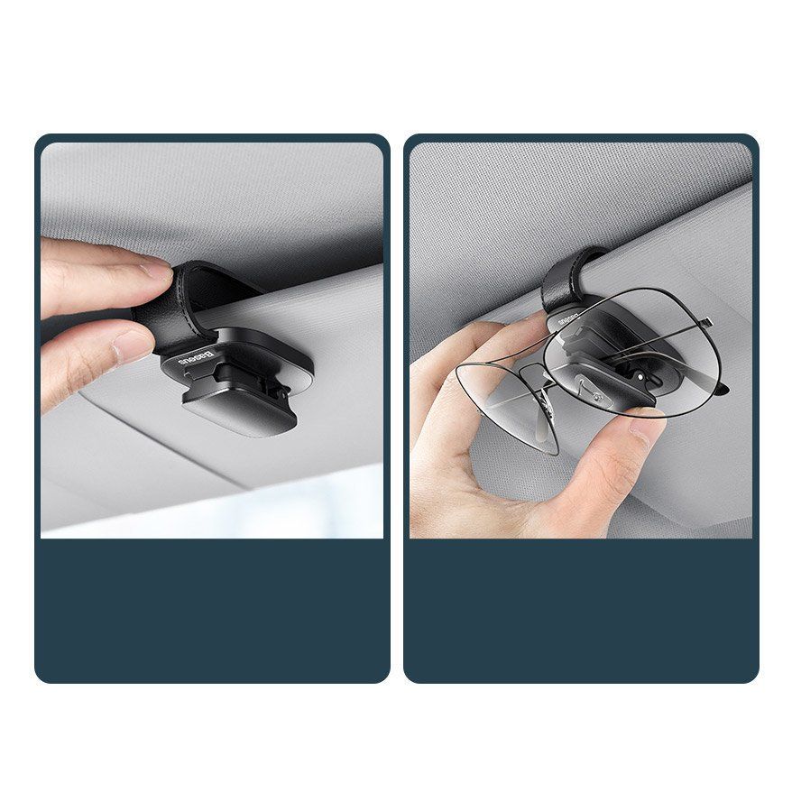 Auto holder Baseus Baseus Car Holder Glasses Clip Silver (ACYJN-B0S)