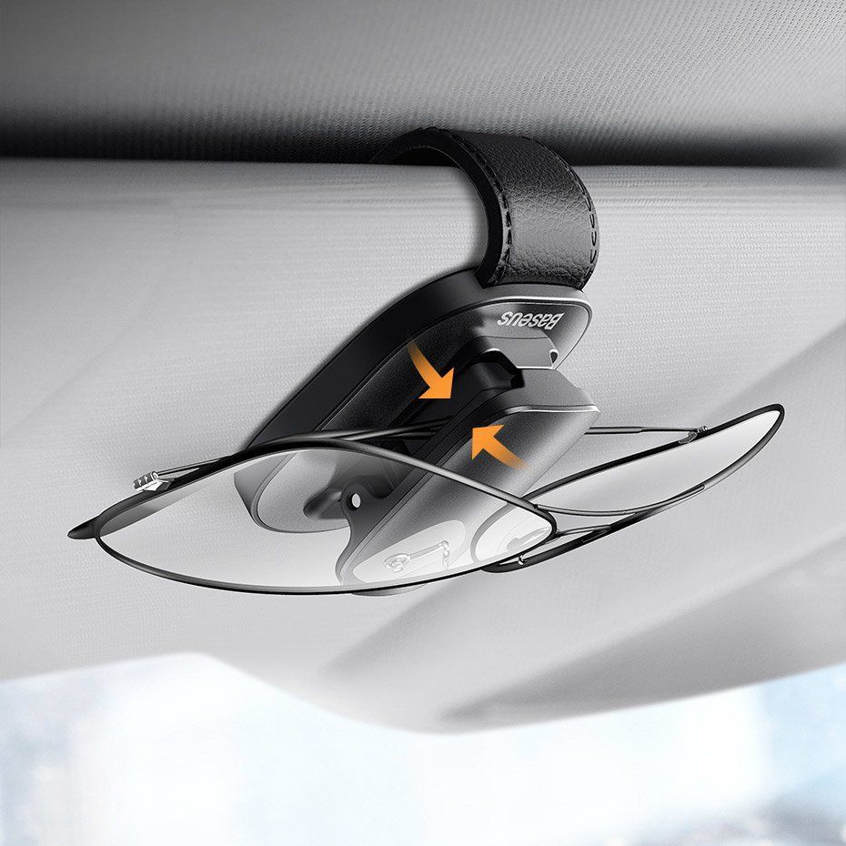 Auto holder Baseus Baseus Car Holder Glasses Clip Silver (ACYJN-B0S)