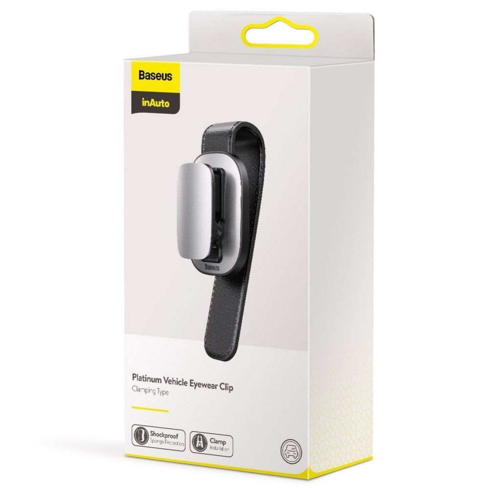 Auto holder Baseus Baseus Car Holder Glasses Clip Silver (ACYJN-B0S)